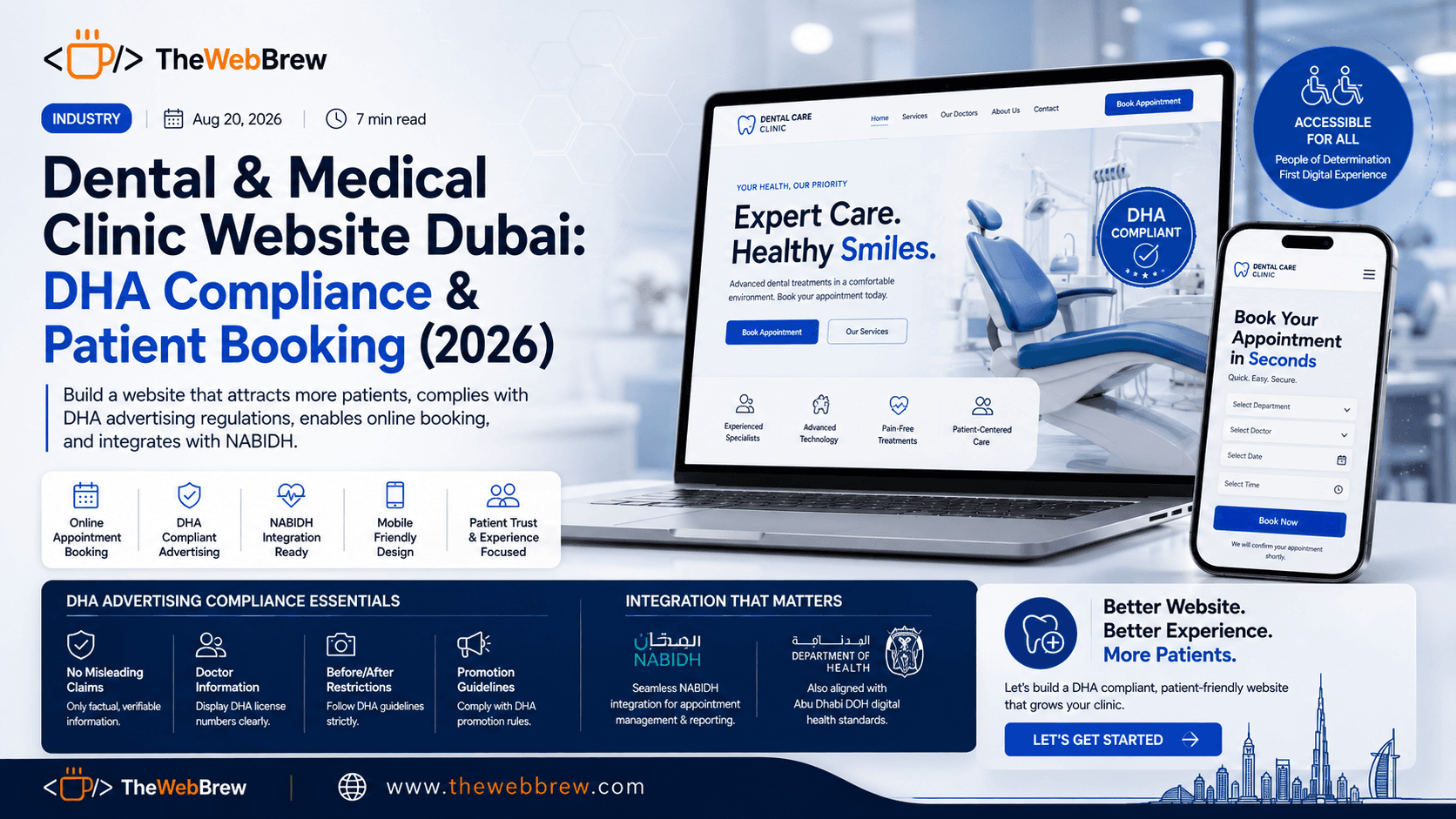 Dental Medical Clinic Website Dubai DHA