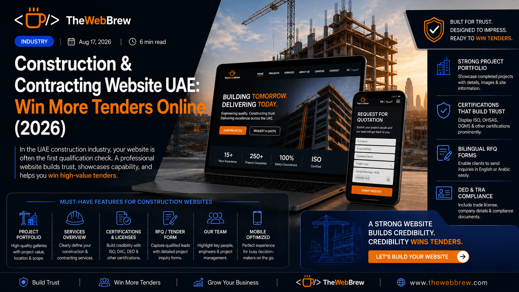 Construction Contracting Website UAE