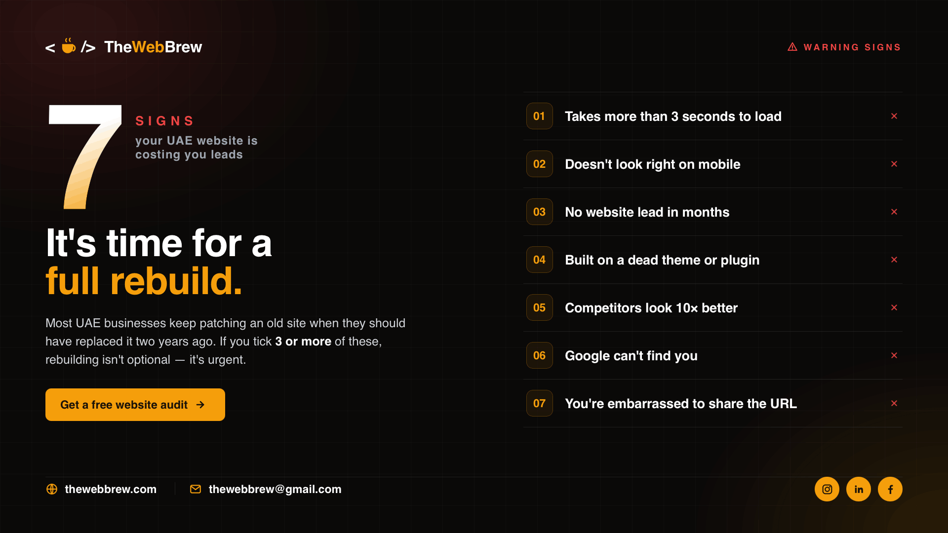 7 Signs Your UAE Website Needs a Full Rebuild